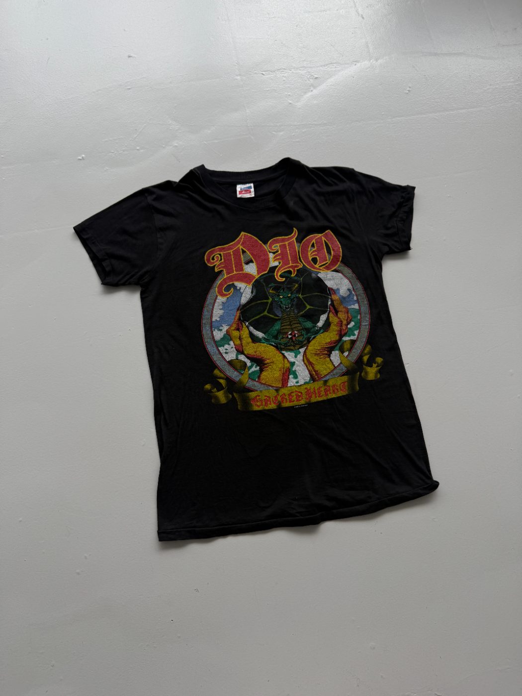Dio Sacred Heart Euro Tour 1986 Vintage Single Stitch Band T-Shirt - Small/Mediu