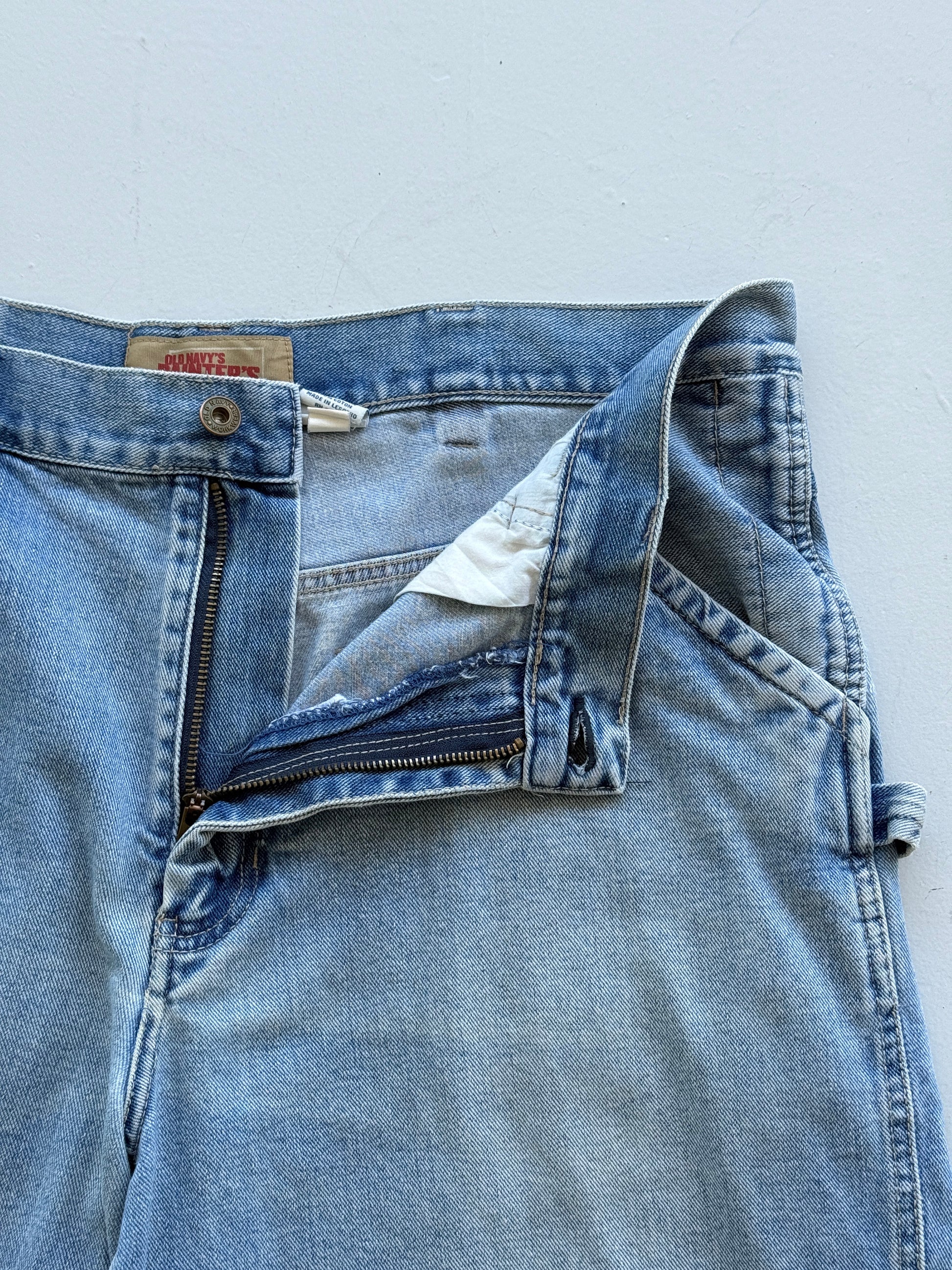 Light Blue Old Navy 00's Vintage Y2K Baggy Denim Shorts - W36 x L10.5