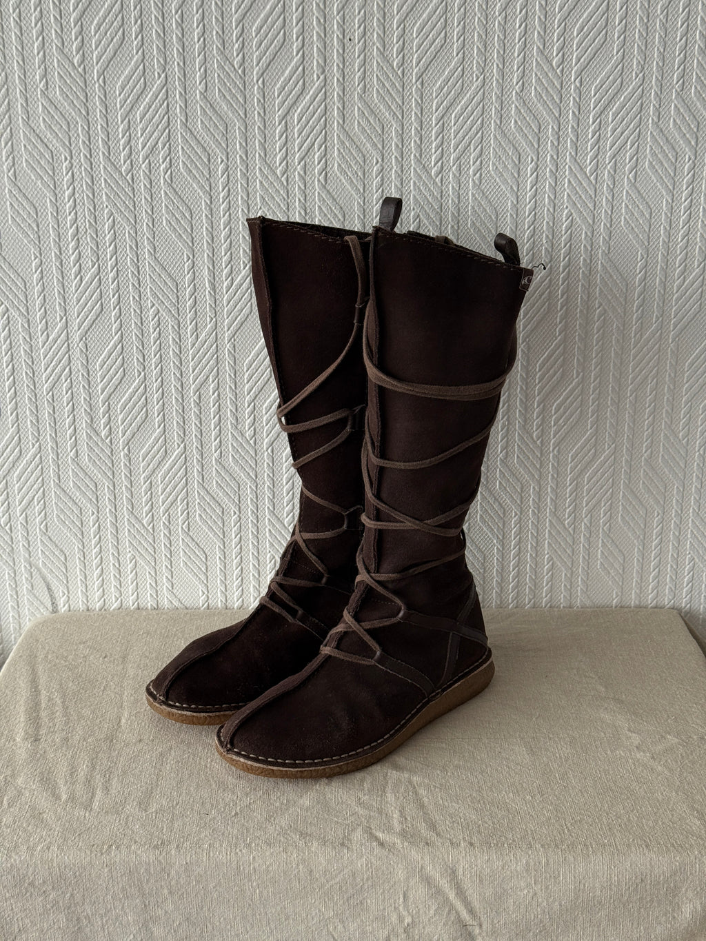 Brown O'Neill Y2K Vintage Suede Boots - UK 6