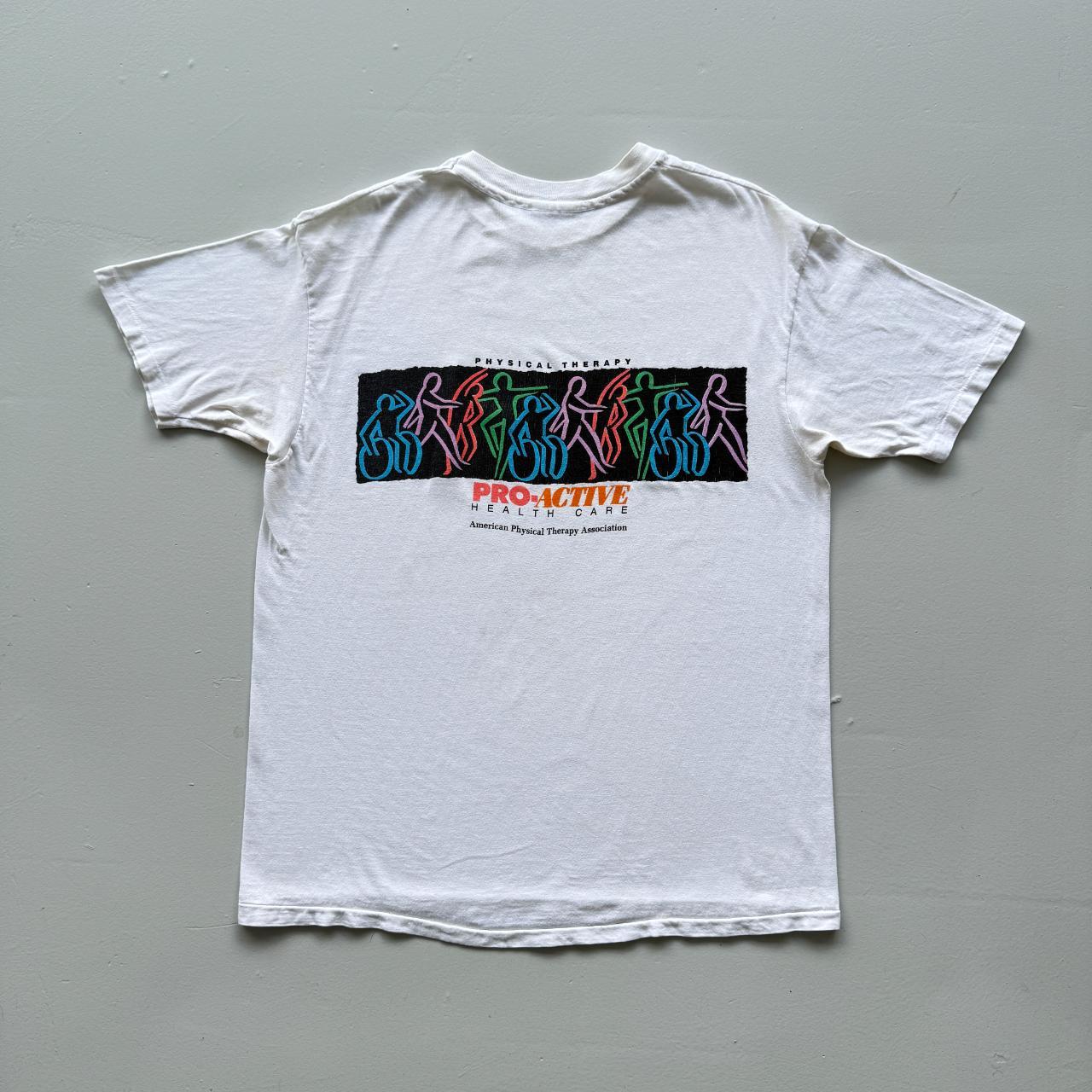 White Phsyical Therapy Vintage 90s T-shirt - XL