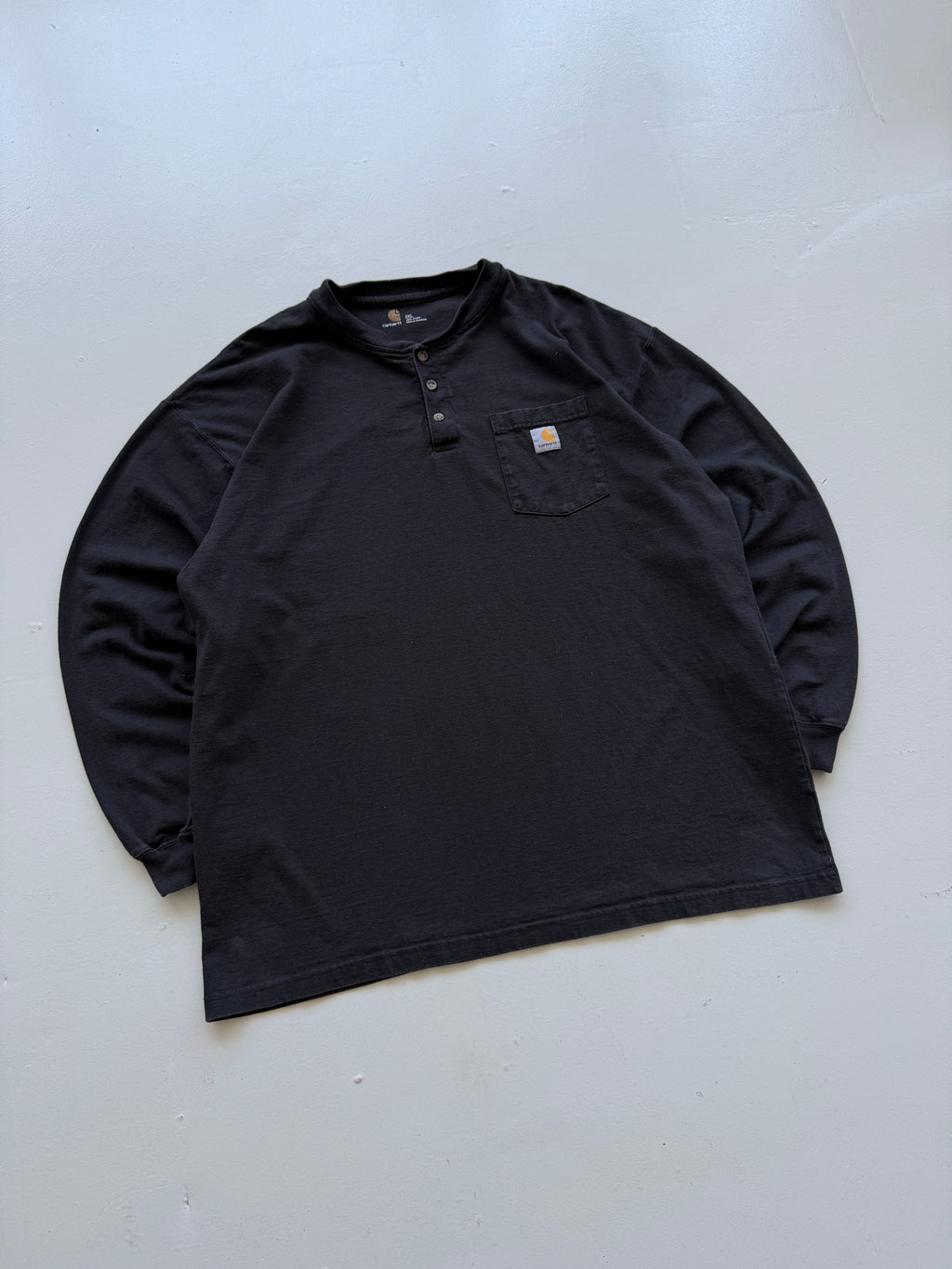 Carhartt Pocket Henley Vintage Long Sleeve T-Shirt - 2XL