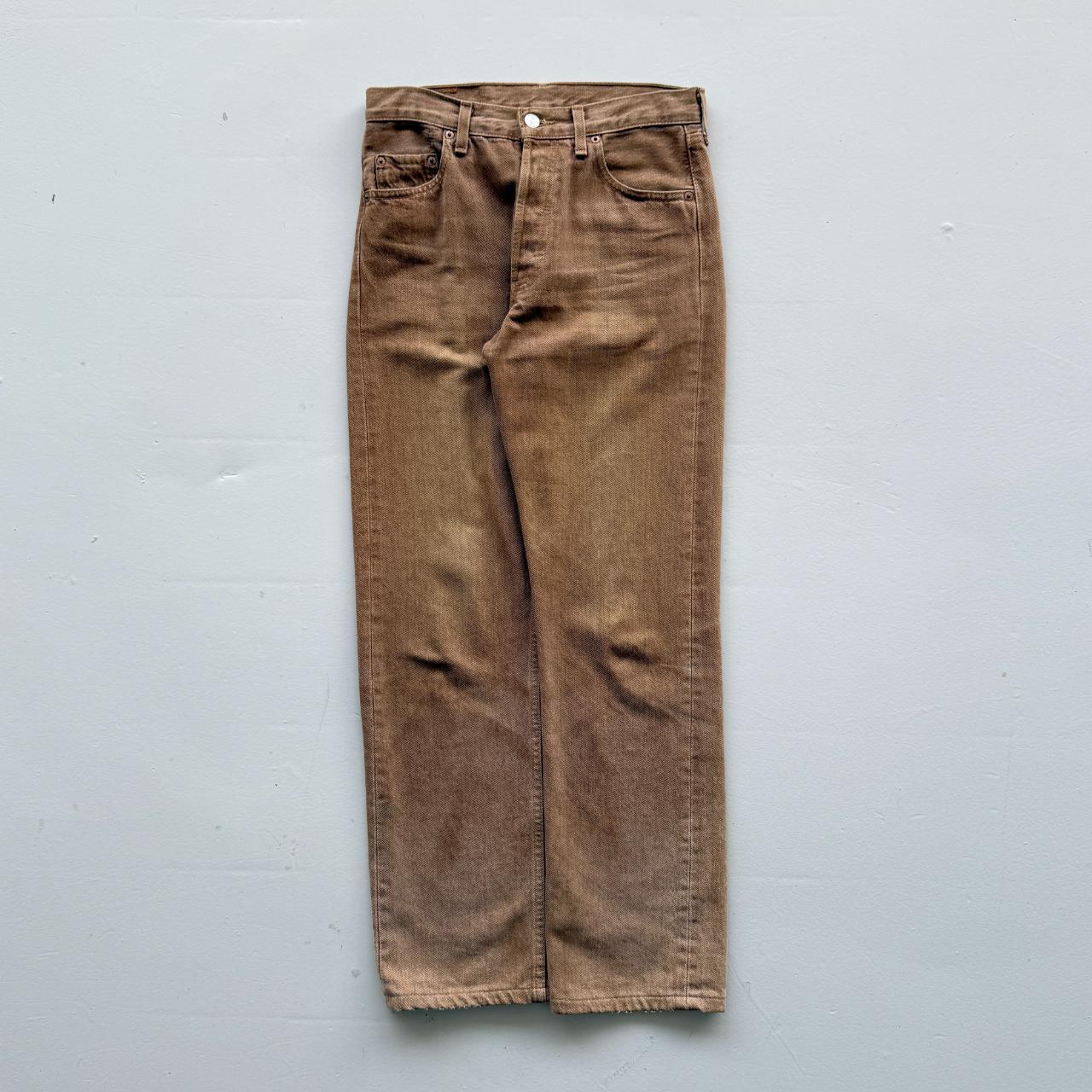 Brown Levi's 501 Denim 90's Vintage Jeans - 28” x 29”