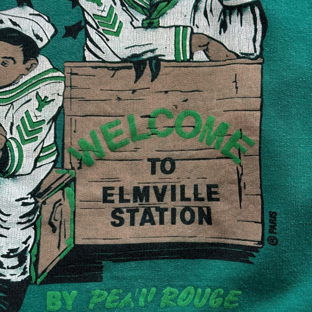 Green Liberty Men 80’s Vintage Graphic Sweatshirt - Boxy Large