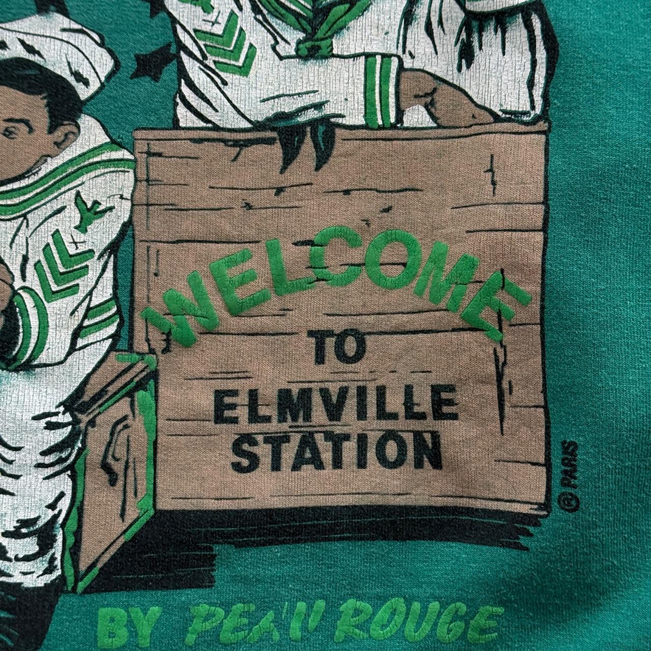 Green Liberty Men 80’s Vintage Graphic Sweatshirt - Boxy Large