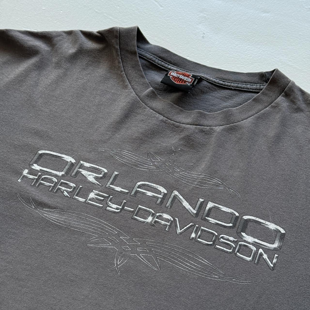 Grey Harley Davidson Chrome Orlando Florida Vintage 90’s T-shirt - 2XL