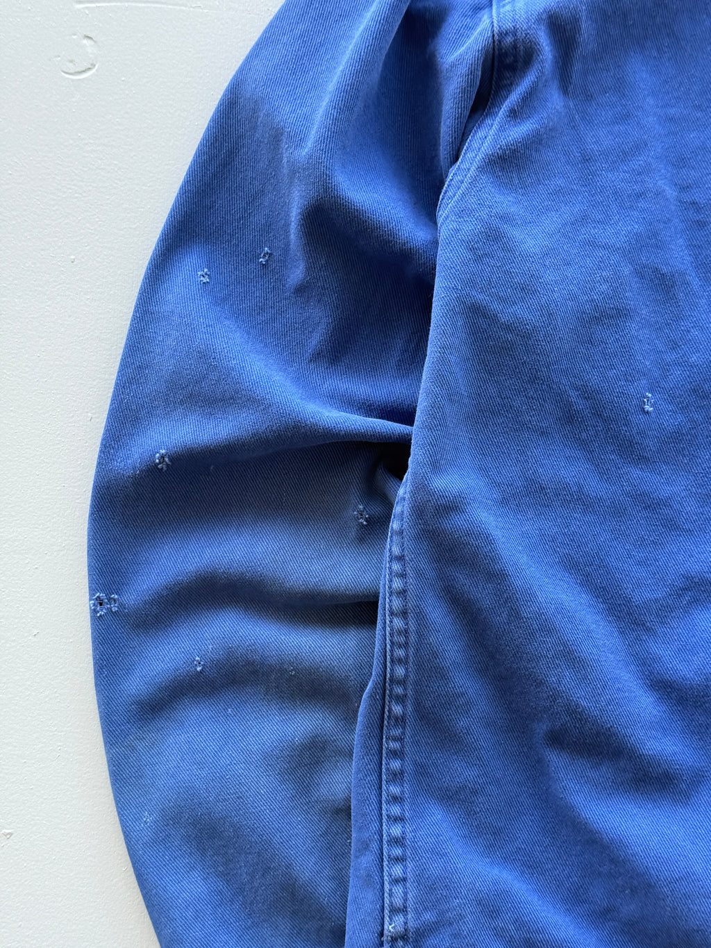 Thrashed Blue French Chore Jacket 90's Vintage Workwear CH319 - Small