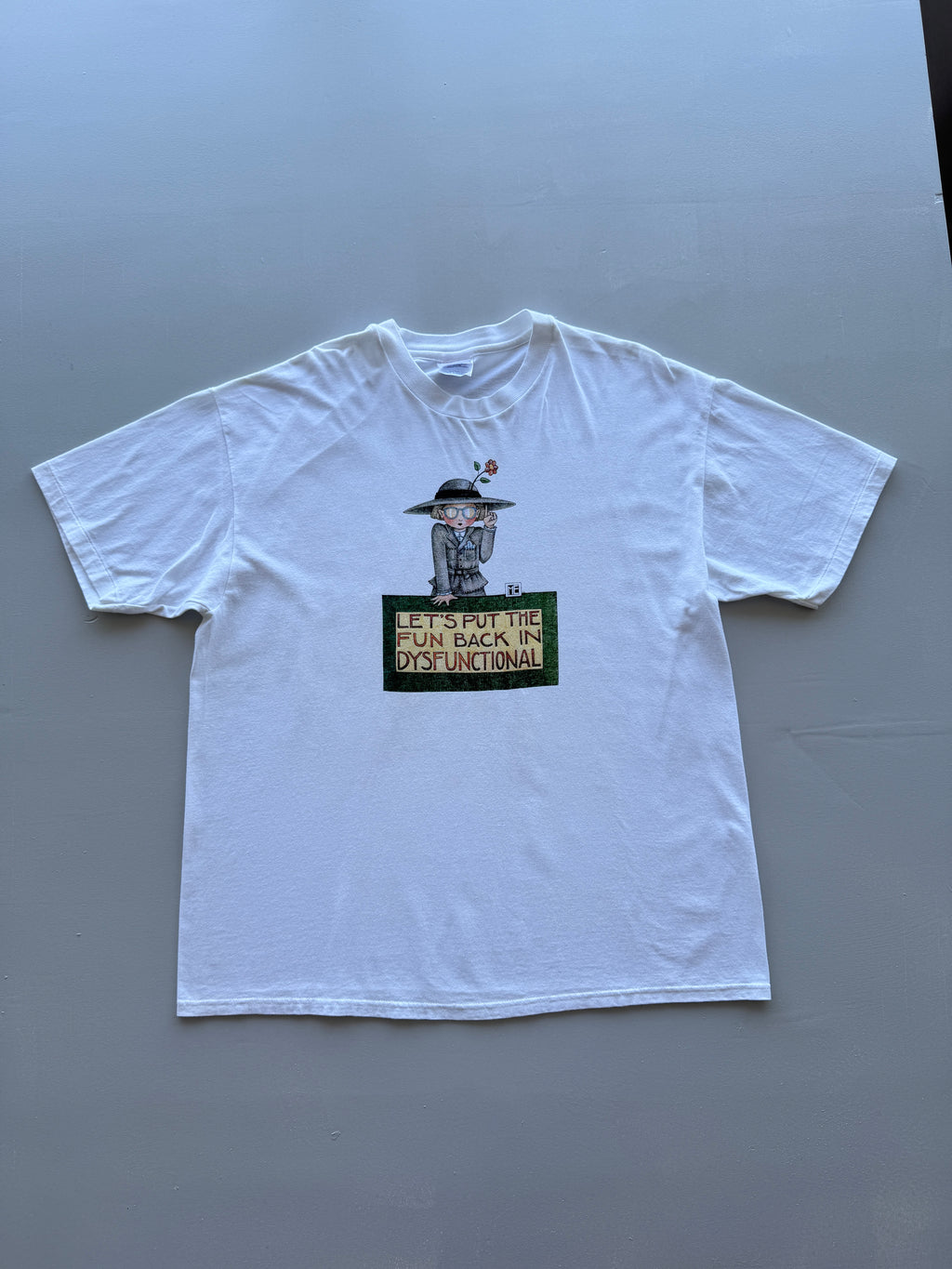 Hanes Heavyweight 'Let's Put The Fun Back In Dysfunctional' 90s Single Stitch Vi