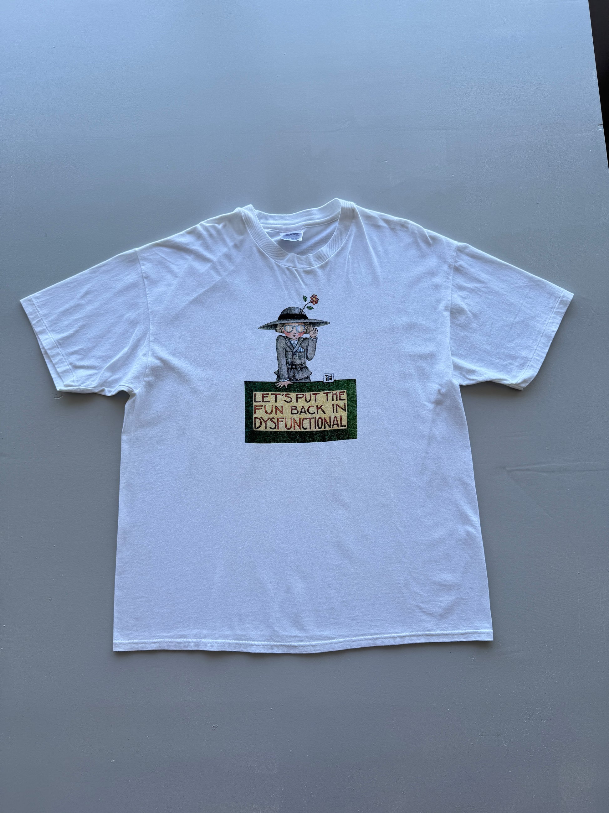 Hanes Heavyweight 'Let's Put The Fun Back In Dysfunctional' 90s Single Stitch Vi