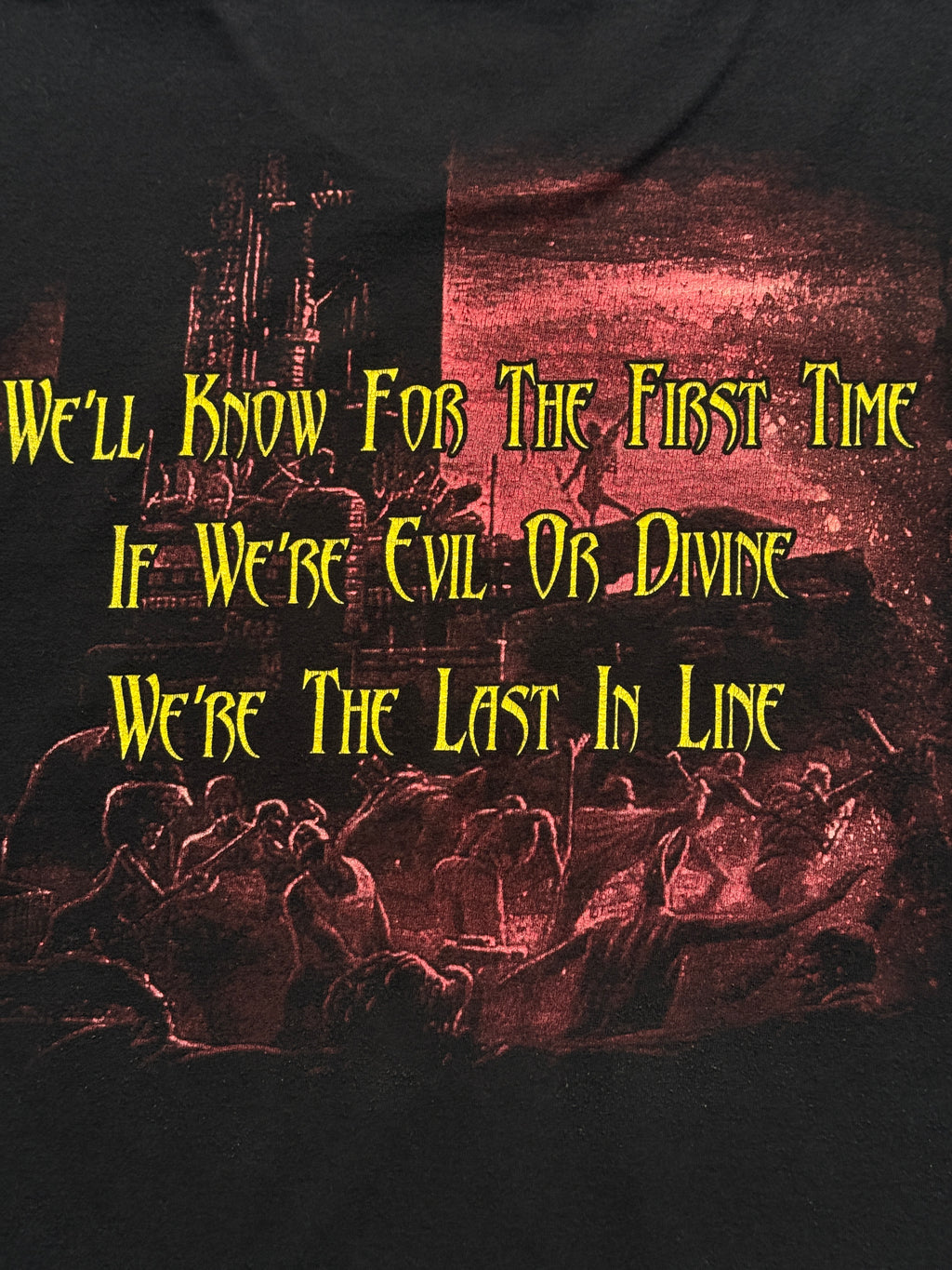 Black Dio The Last In Line Vintage Rock Graphic T-Shirt - Medium