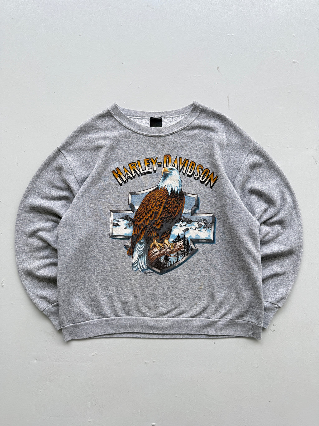 Harley-Davidson Ventura California 3D Emblem 1990 Rare Vintage Sweatshirt - Medi