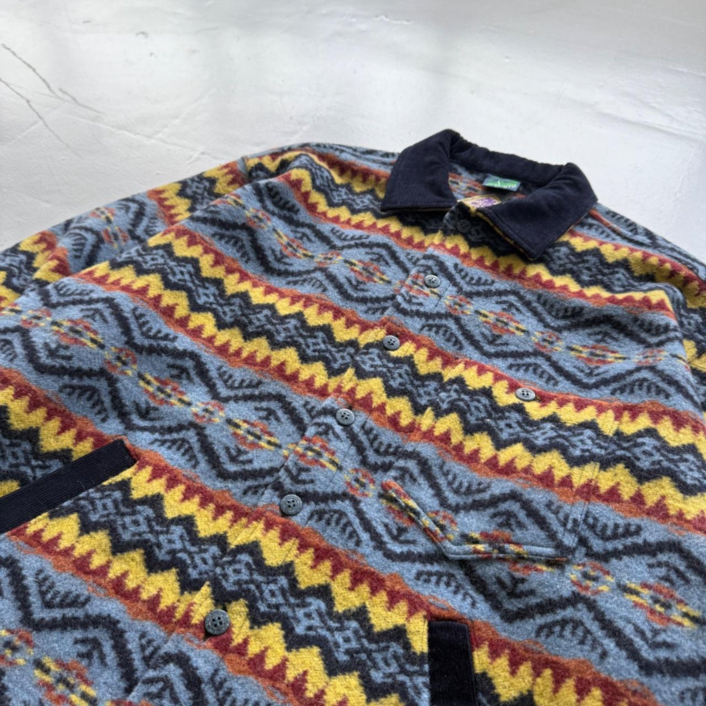 Geometric Pattern Mito 90’s Deadstock Over Shirt - XL
