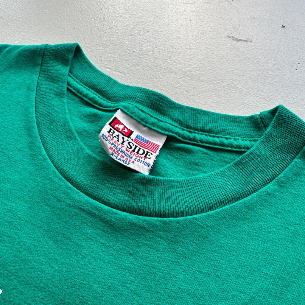 Green 'I Teach Confidence' Slogan 90s Vintage T-shirt - XL