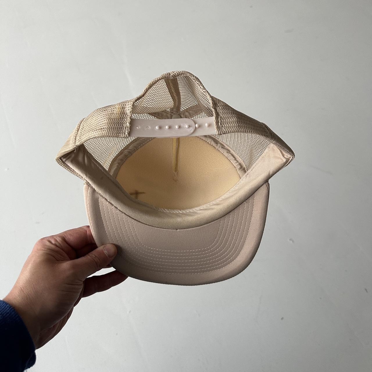 Cream Six Flags Vintage Foam and Mesh SnapBack Trucker Cap