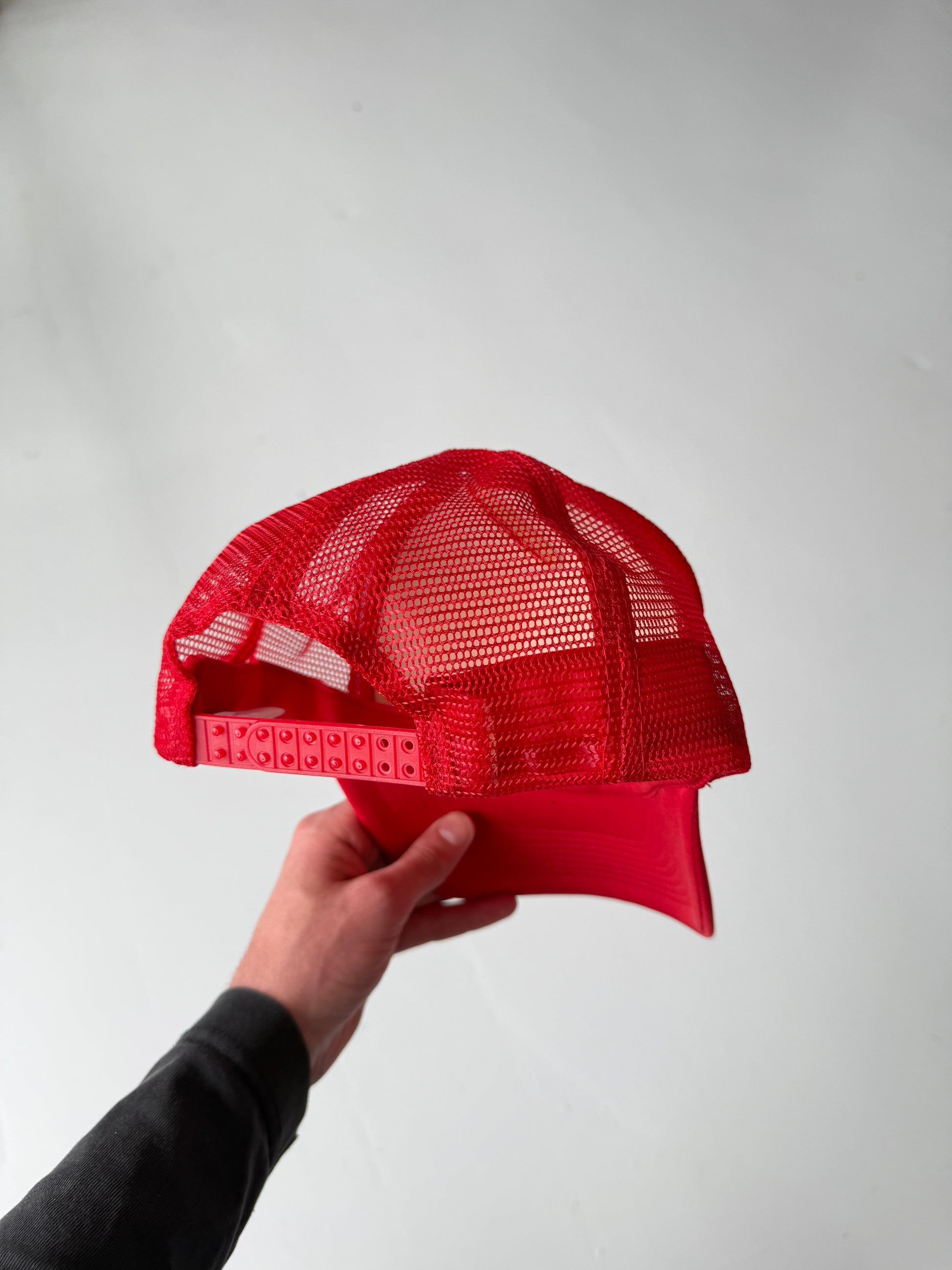 Red Richards Landscaping Vintage Foam and Mesh SnapBack Trucker Cap