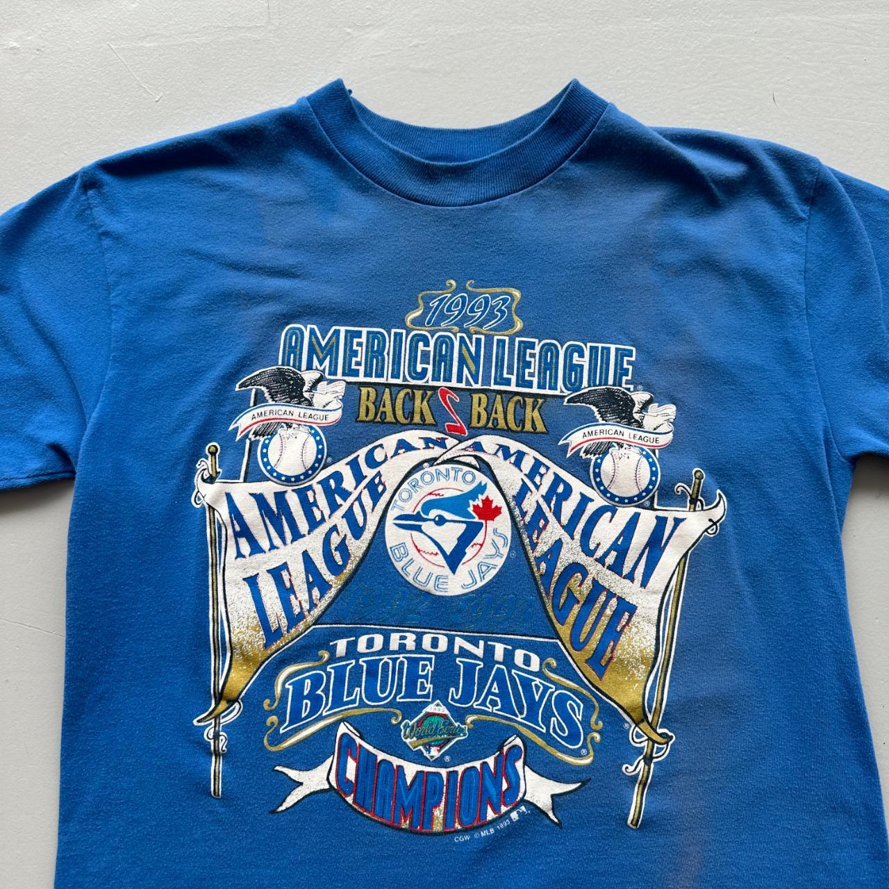 Blue Toronto Blue Jays 90s Vintage T-shirt - Size 10