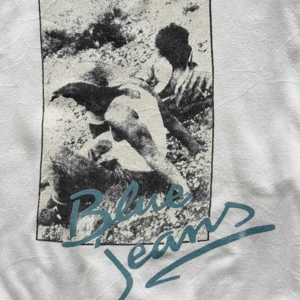 White Blue Jeans 90’s Vintage Graphic Sweatshirt - Medium