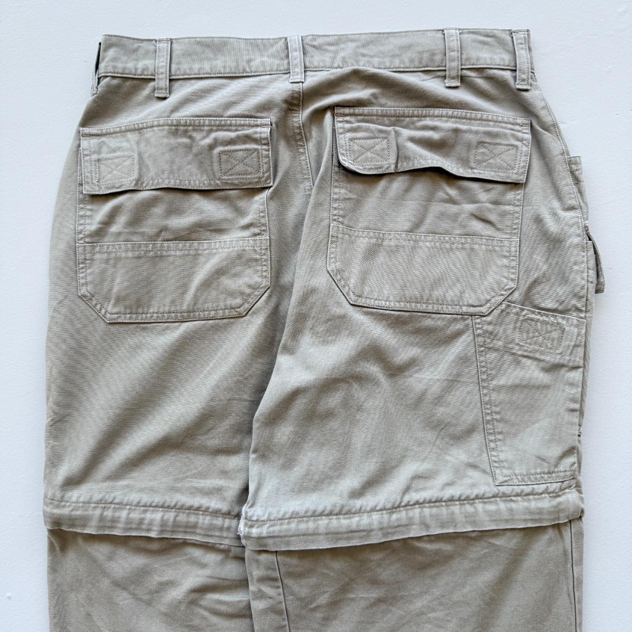 Vintage 90s Cream Zip-0ff Cargo Pants - 29” x 28”