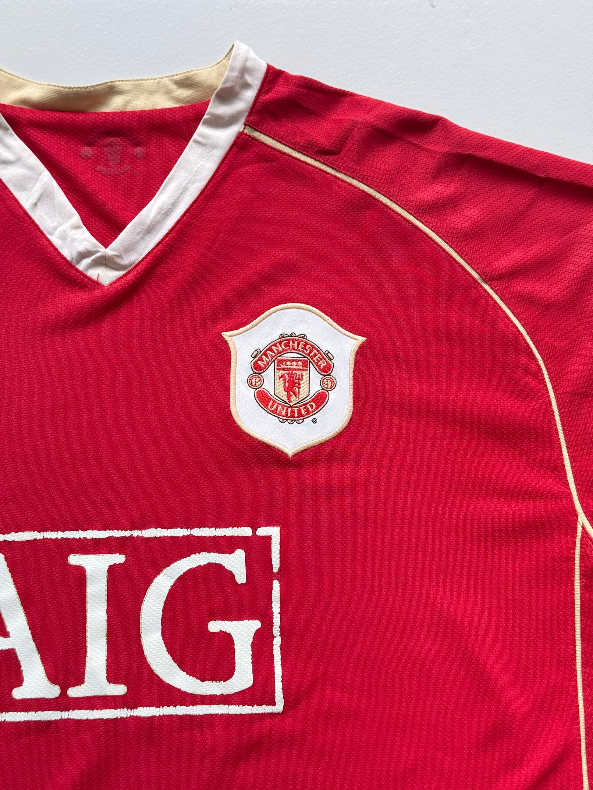 Nike Manchester United AIG 00's Vintage Home Football Shirt - XL