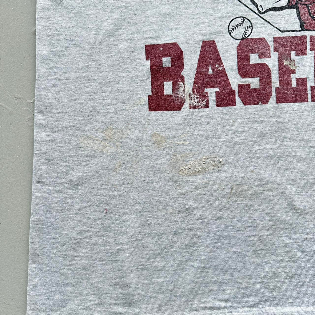 Grey Maple Heights Thrashed Baseball Vintage T-shirt - Large