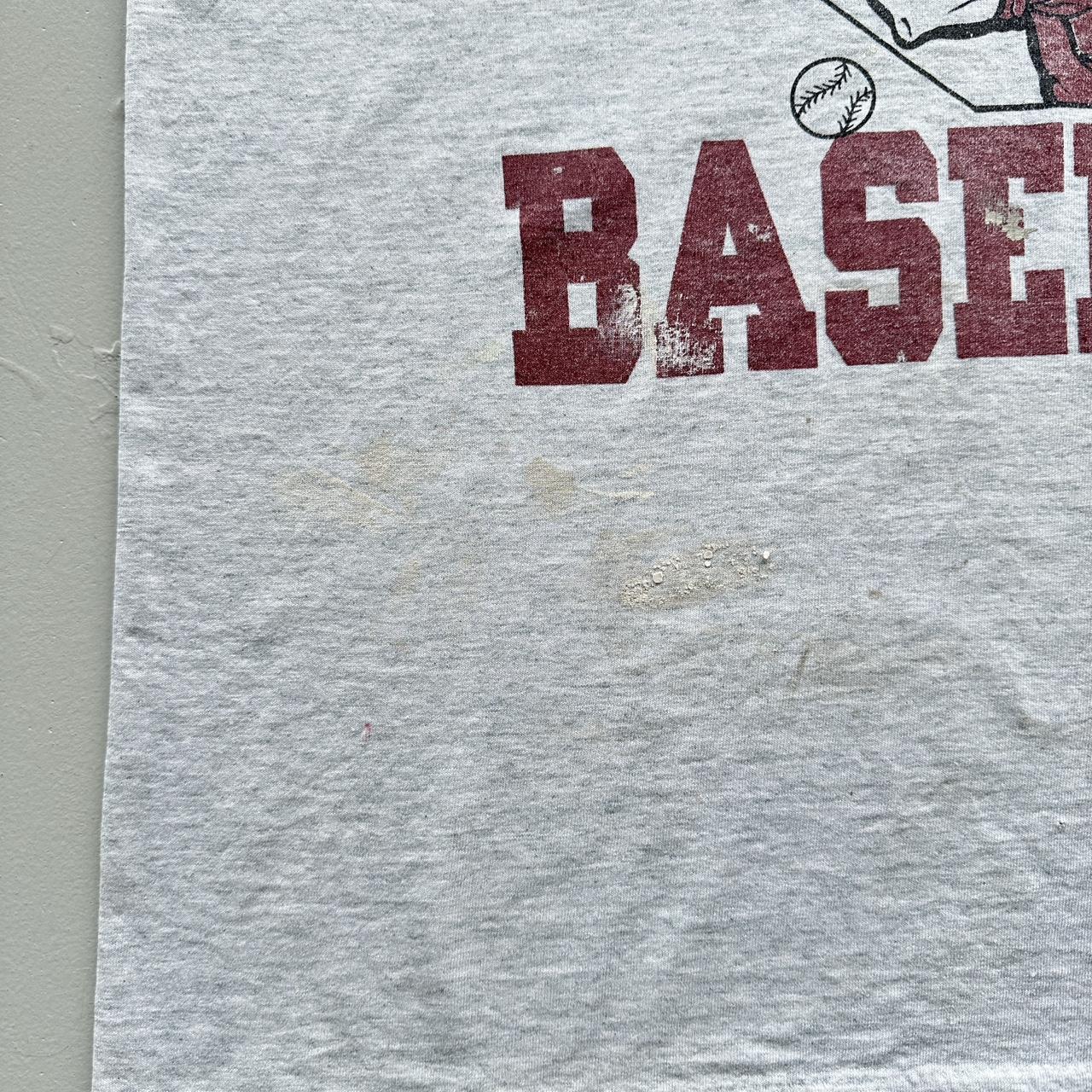 Grey Maple Heights Thrashed Baseball Vintage T-shirt - Large