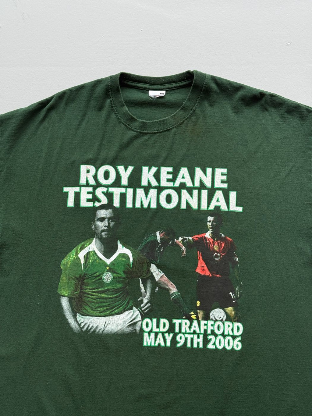 Roy Keane Testimonial Manchester United v Celtic Old Trafford 2006 Vintage T-Shi