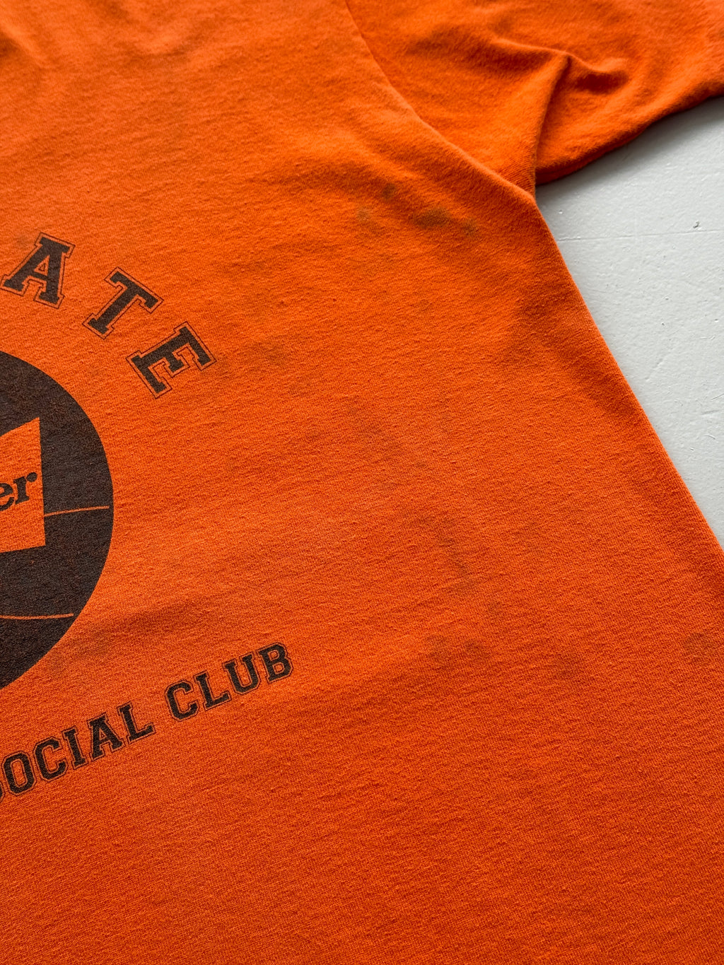 Orange Budweiser 90's Vintage Single Stitch Graphic T-Shirt - XL