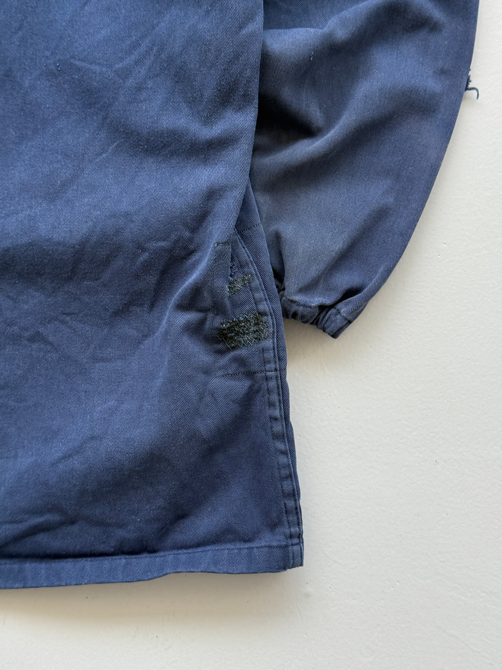 Faded Navy Blue French Chore Jacket 90's Vintage Workwear CH201 - Small