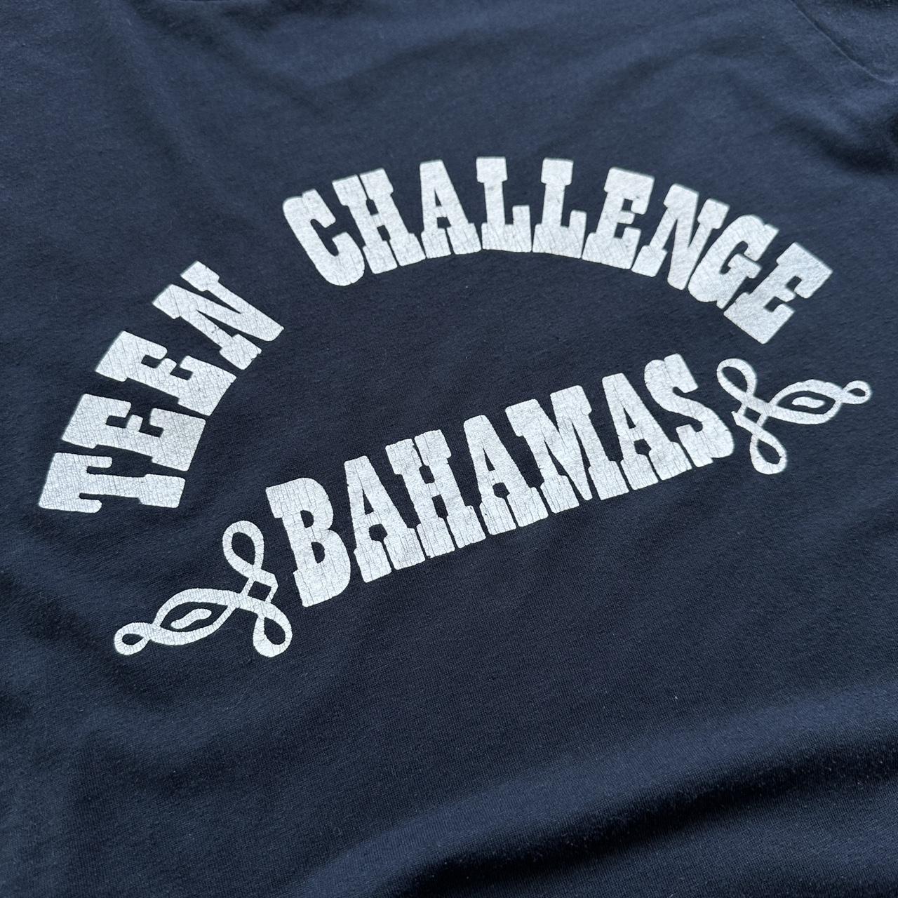 Black Teen Challenge Bahamas 90s Vintage T-shirt - Medium
