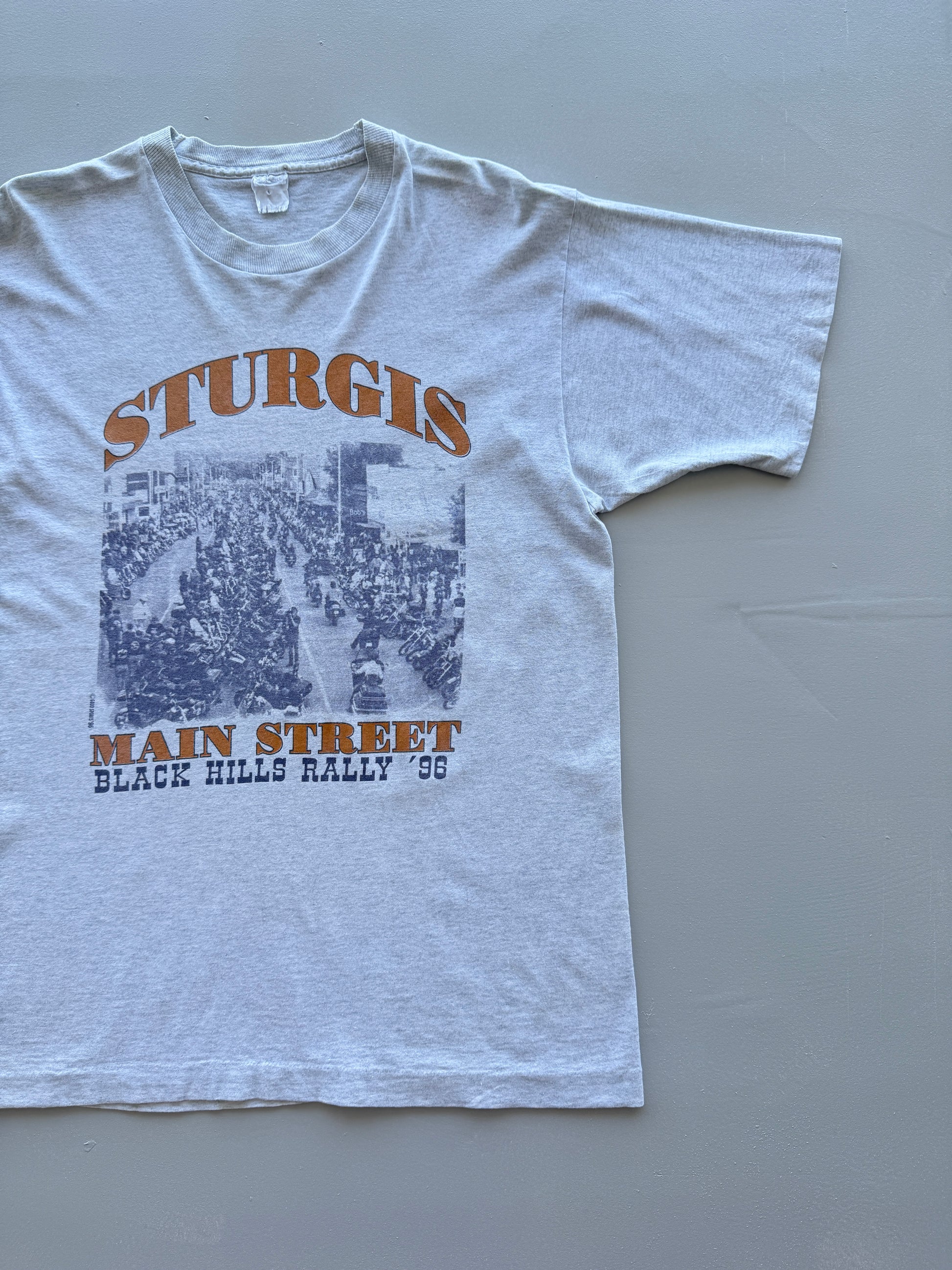 Sturgis Black Hills Rally '96 Single Stitch Vintage T-Shirt - Medium