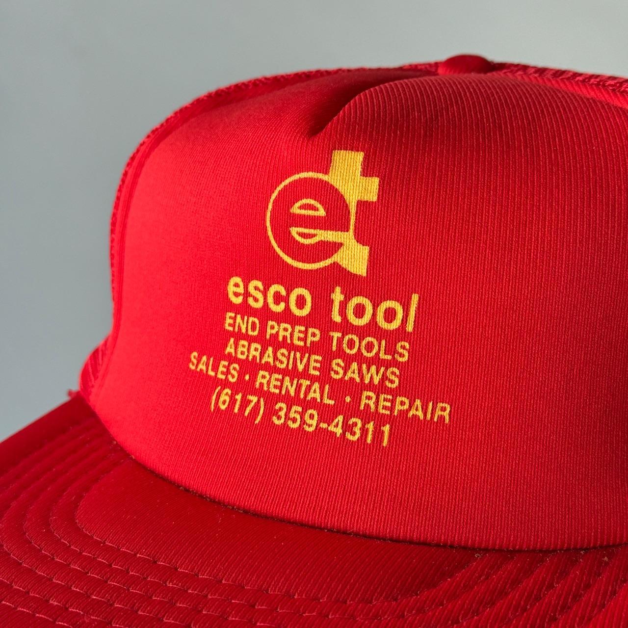 Red Esco Tool Vintage Foam and Mesh SnapBack Trucker Cap