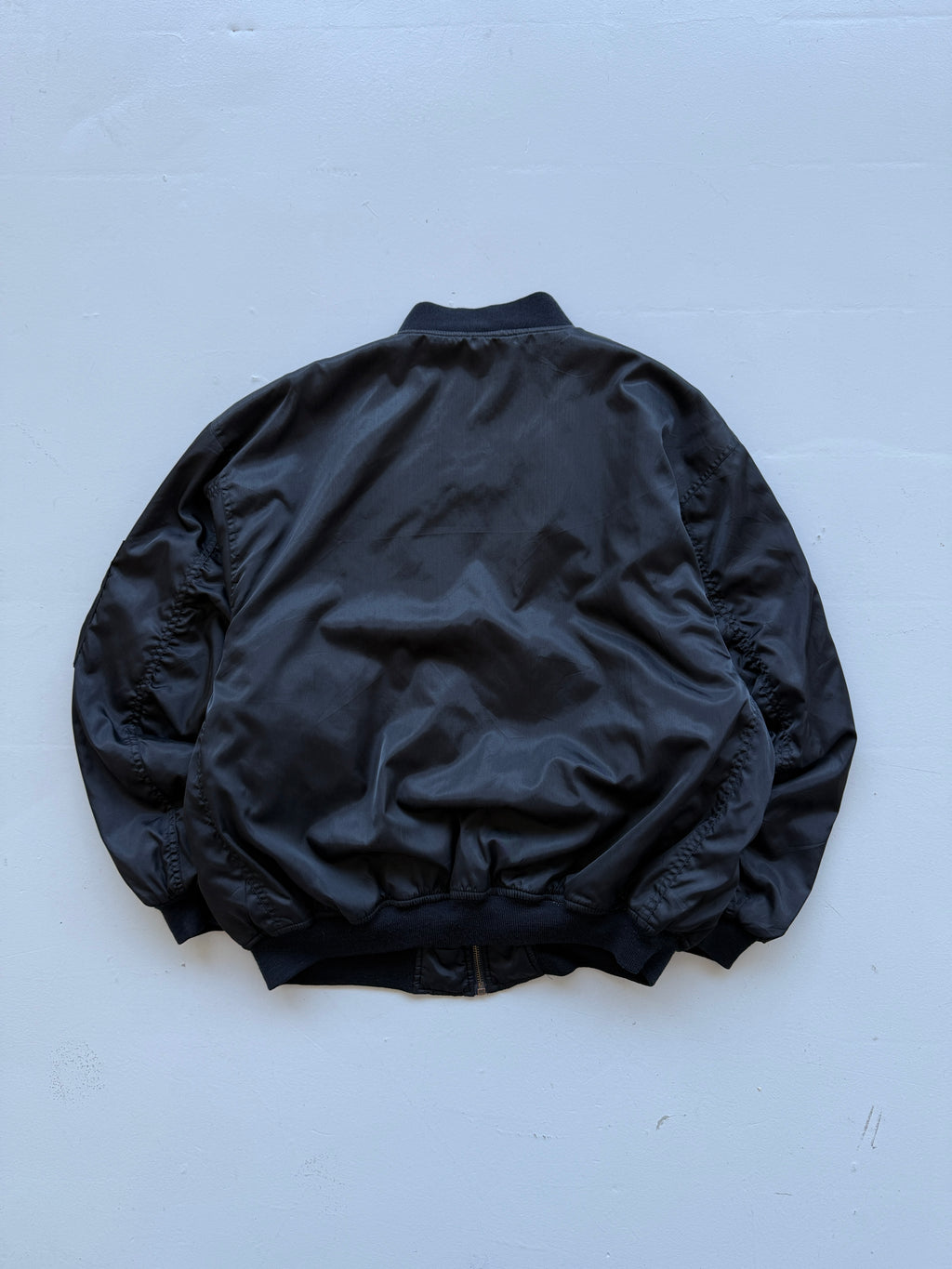 Black CWD 90's Vintage Bomber Jacket - Large