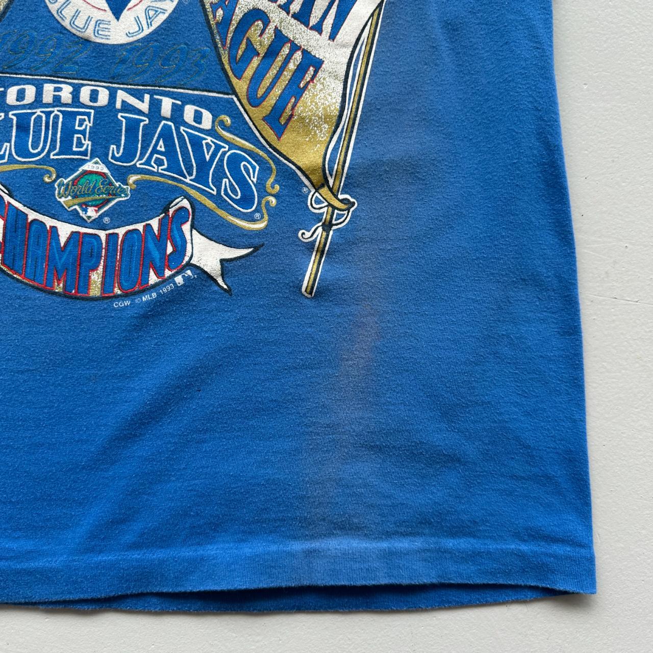 Blue Toronto Blue Jays 90s Vintage T-shirt - Size 10