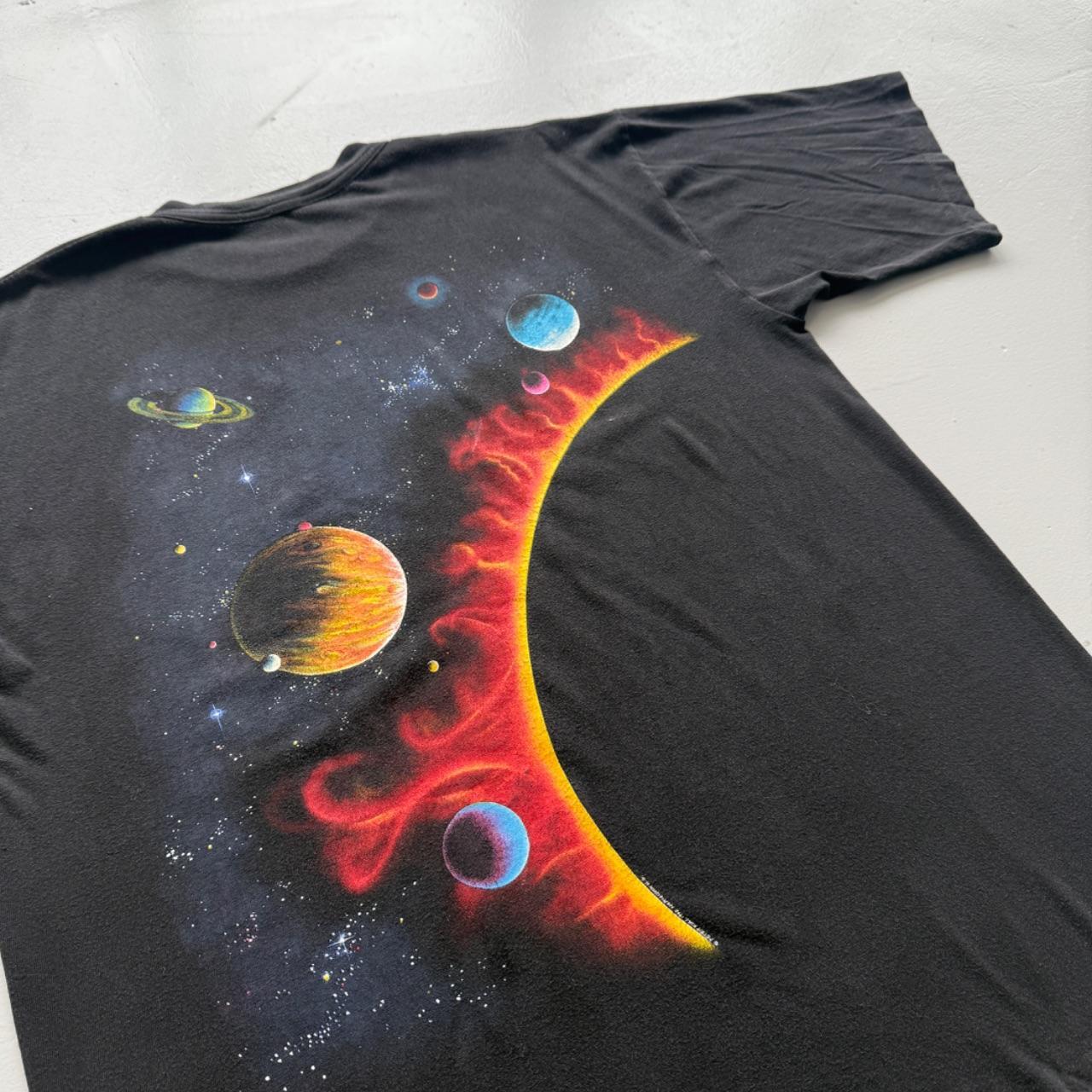 Black Solar System 90s Vintage Graphic T-Shirt - XL