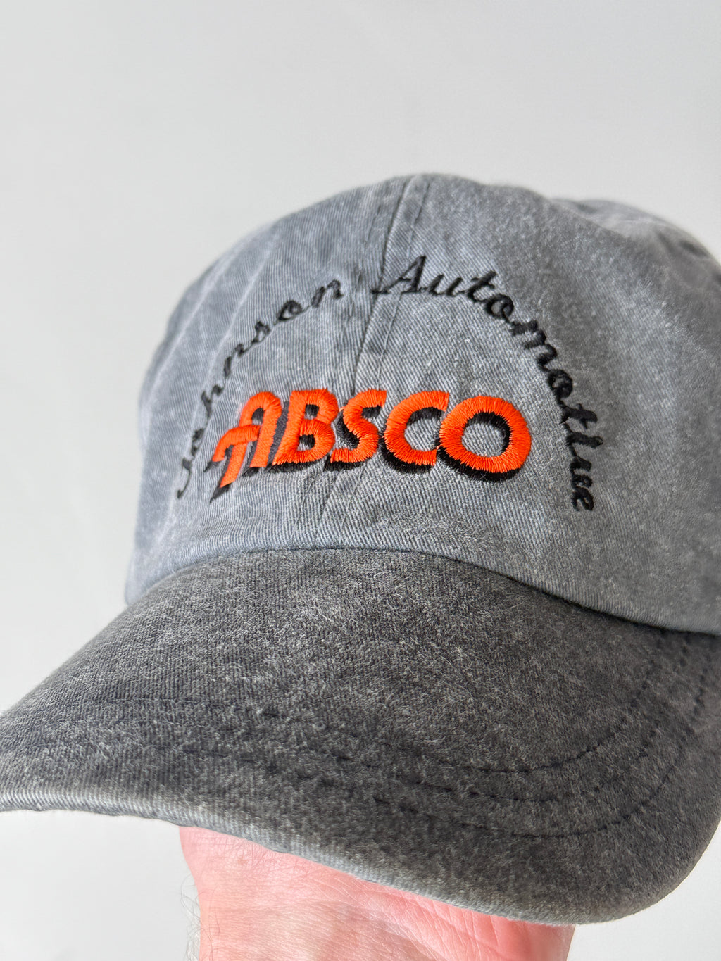 Grey Absco Automotive Vintage Cotton SnapBack Trucker Cap