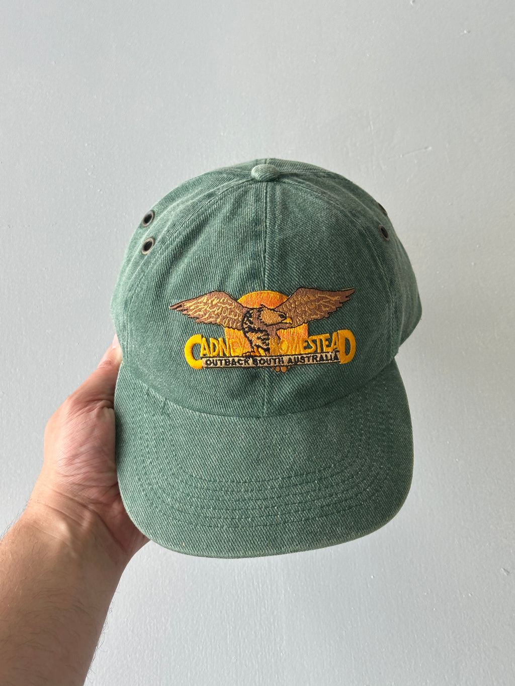 Green Cadney Homestead Outback 90's Vintage SnapBack Trucker Cap