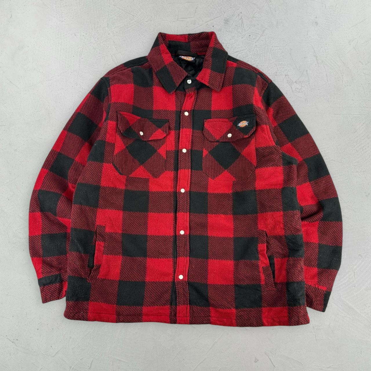 Dickies Buffalo Plaid 90s vintage Fleece - Large