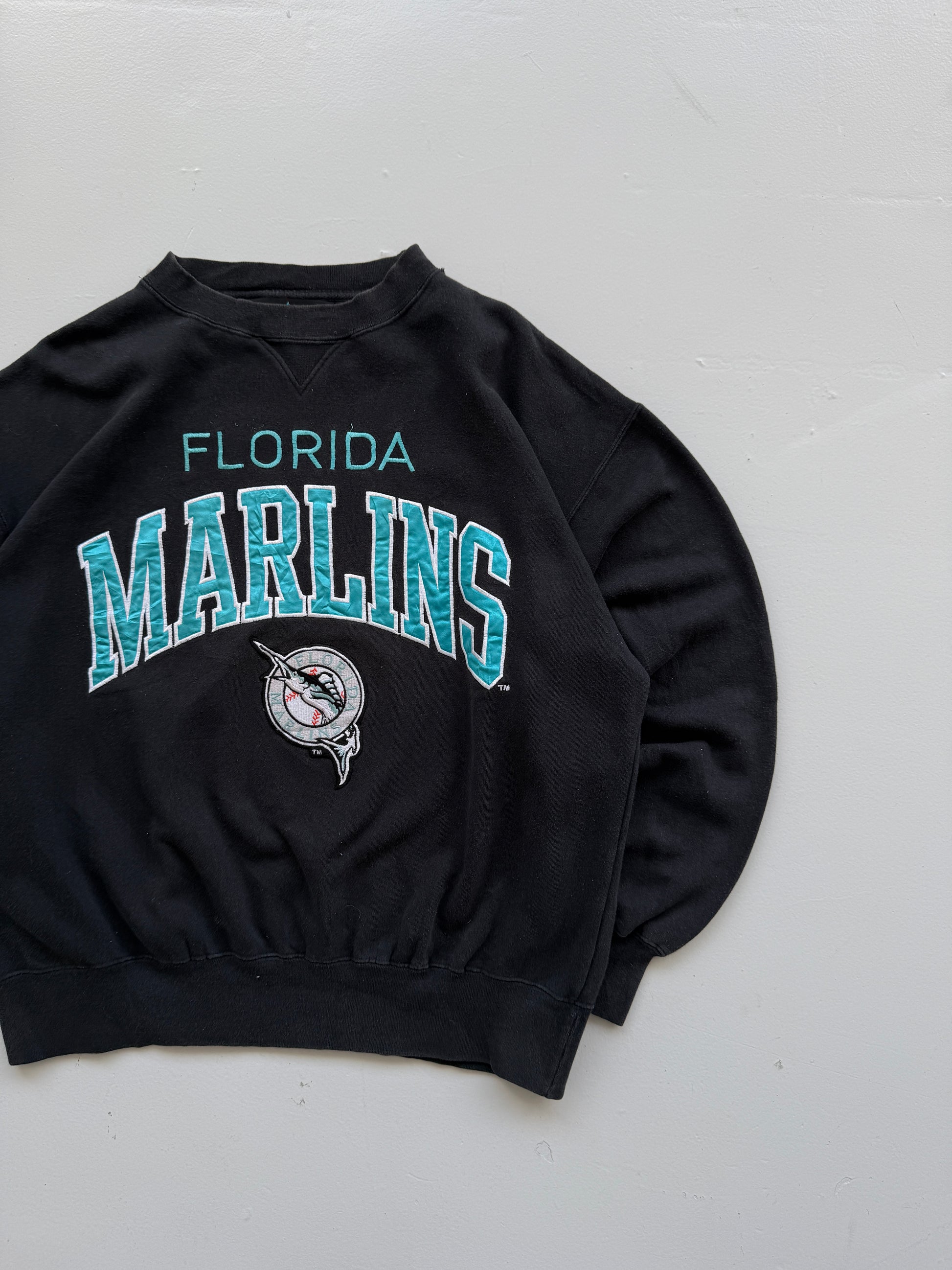 Logo Athletic Florida Marlins 90's Vintage MLB Sweatshirt - XL