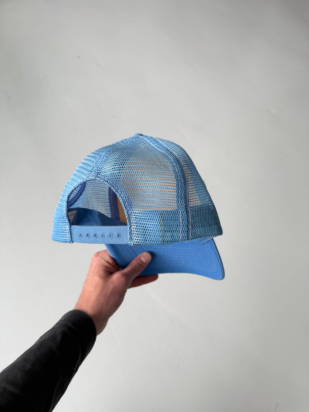 Blue Brooklyn School Bus Vintage Foam and Mesh SnapBack Trucker Cap