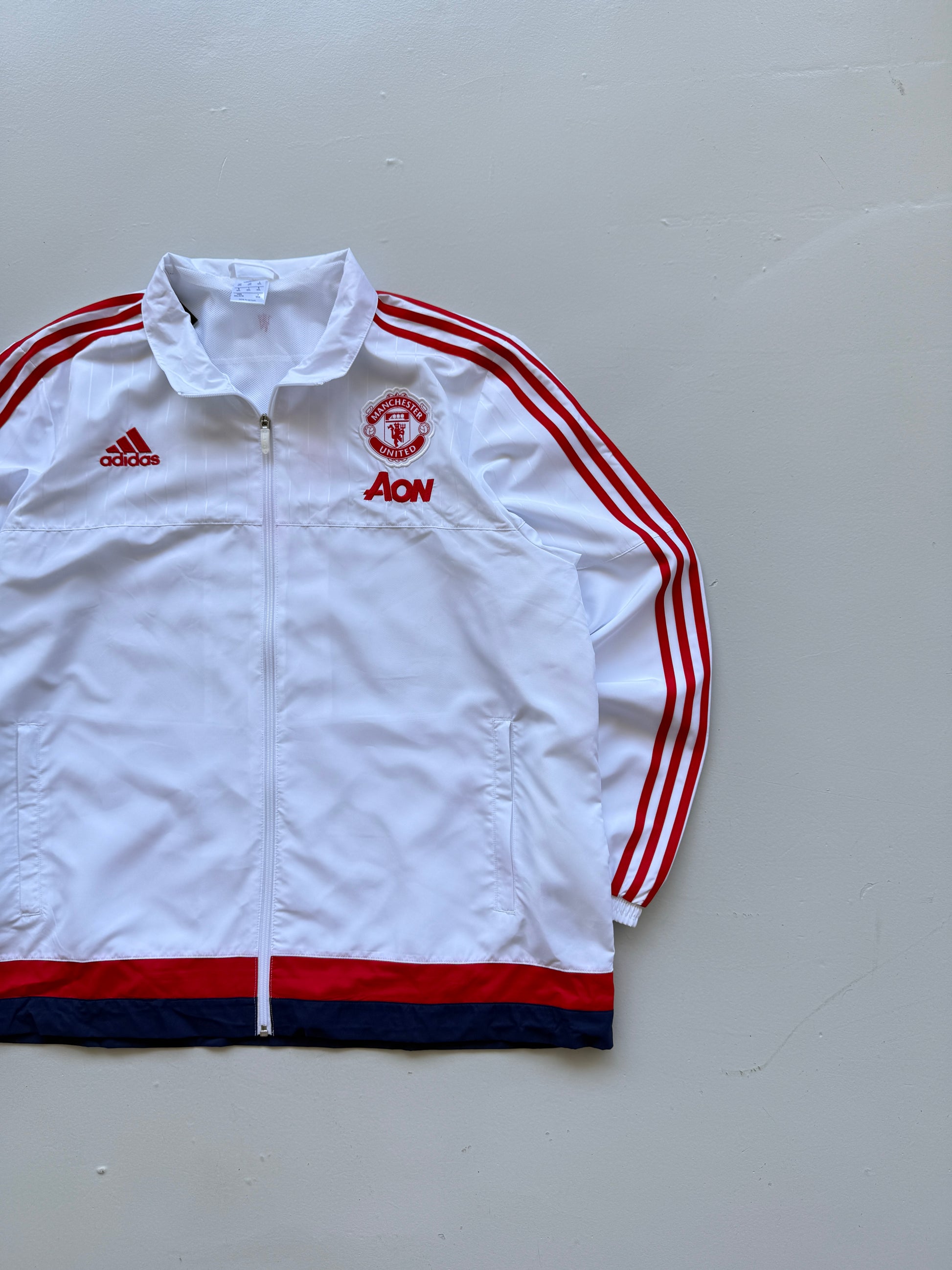 Adidas Manchester United AON 2015 Vintage Full Zip Windbreaker - XXL