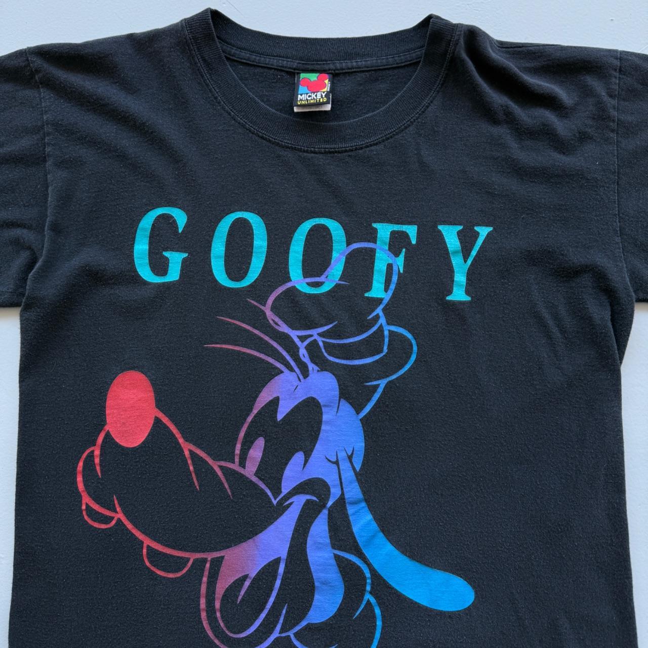 Black Goofy 90s Vintage Disney Graphic T-shirt - Large