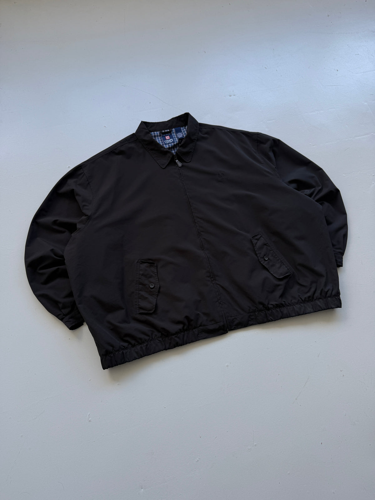 Chaps Ralph Lauren Black Vintage Harrington Jacket - XXL