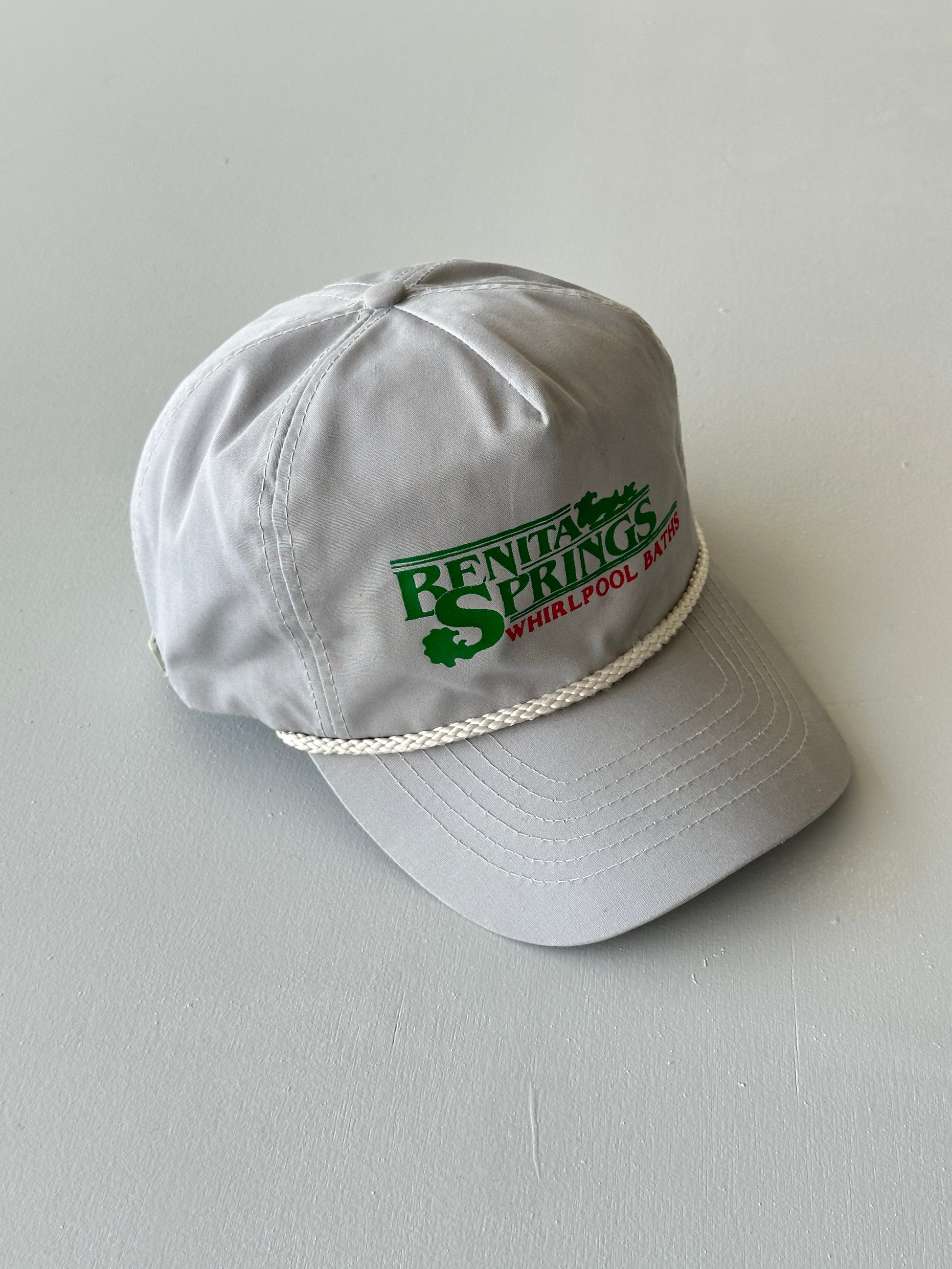 Grey Benita Springs Whirlpool Baths 90's Vintage SnapBack Trucker Cap