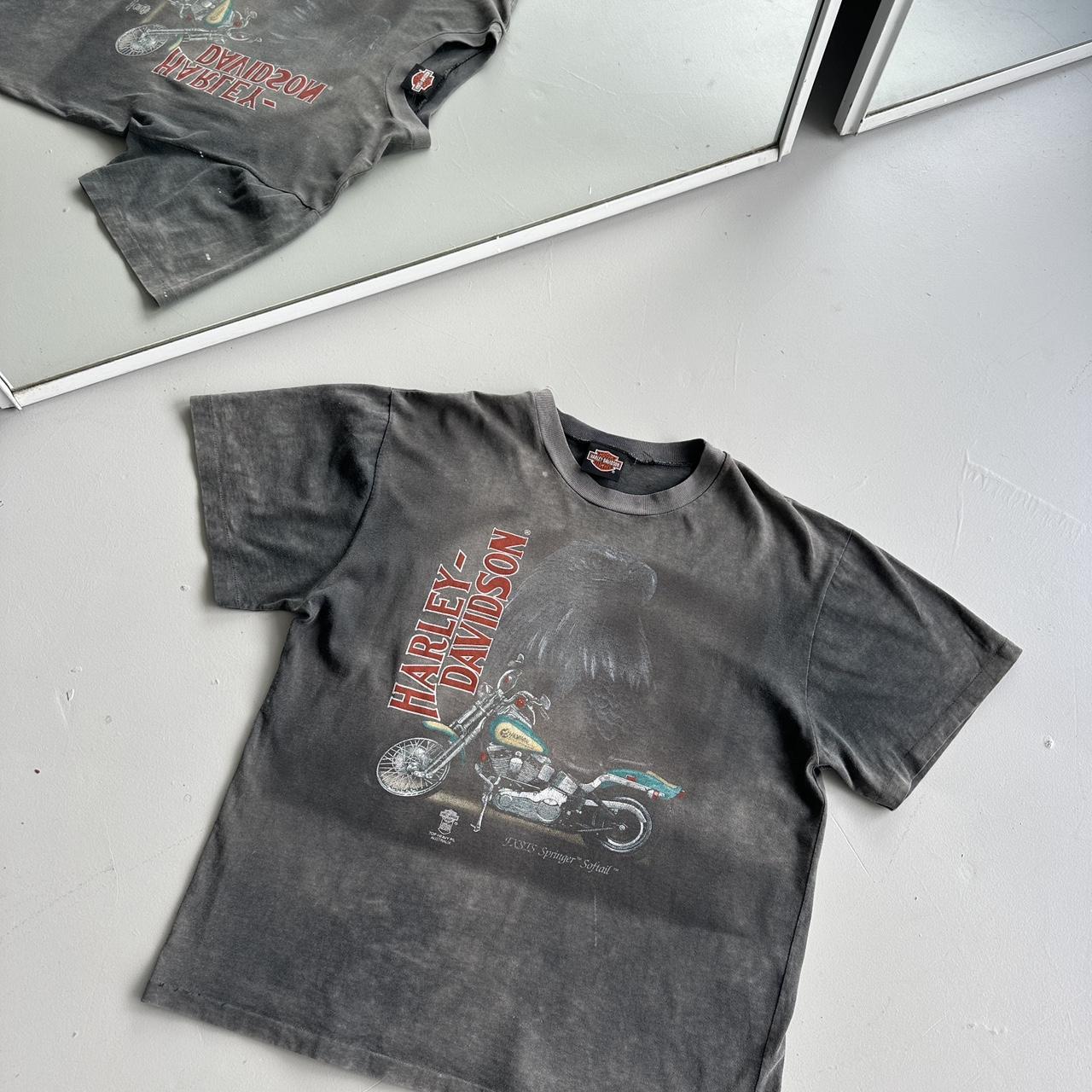 Faded Harley Davidson 80s Vintage T-shirt - Large