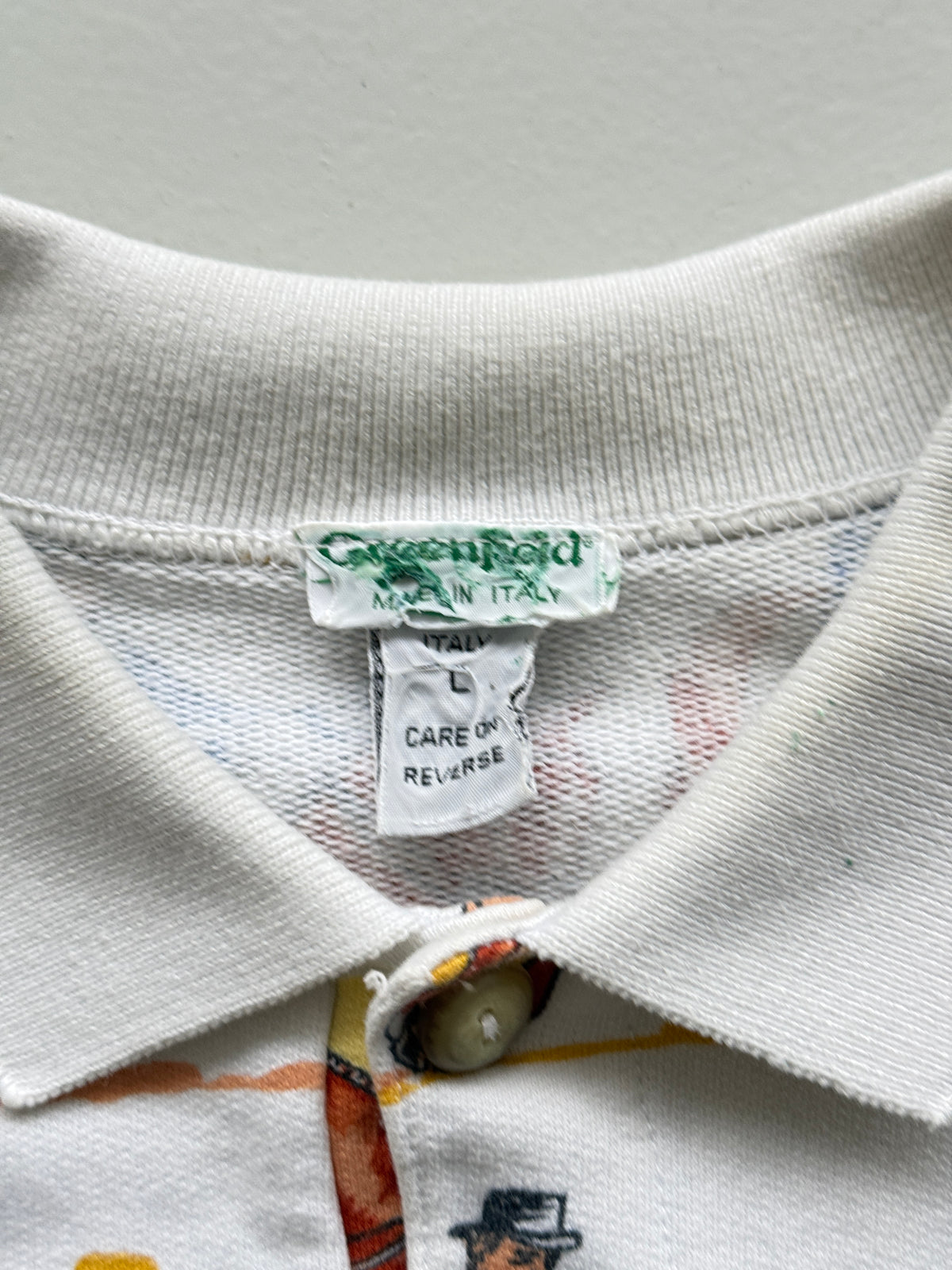 Greenfield Made in Italy Equestrian 80's Vintage Sweatshirt - Medium