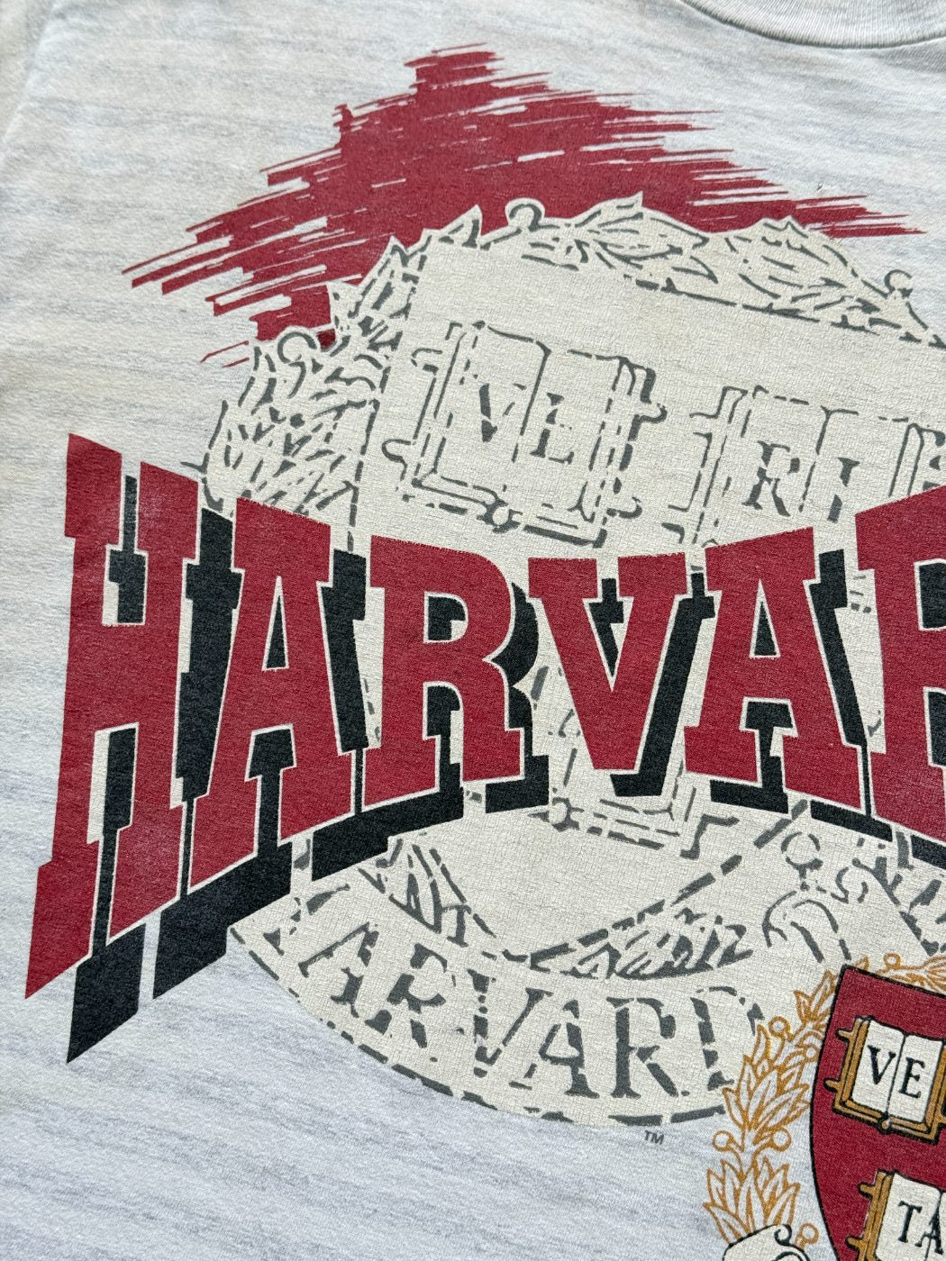 Savvy Sportswear Harvard University Graphic 90s Vintage Single Stitch T-Shirt -