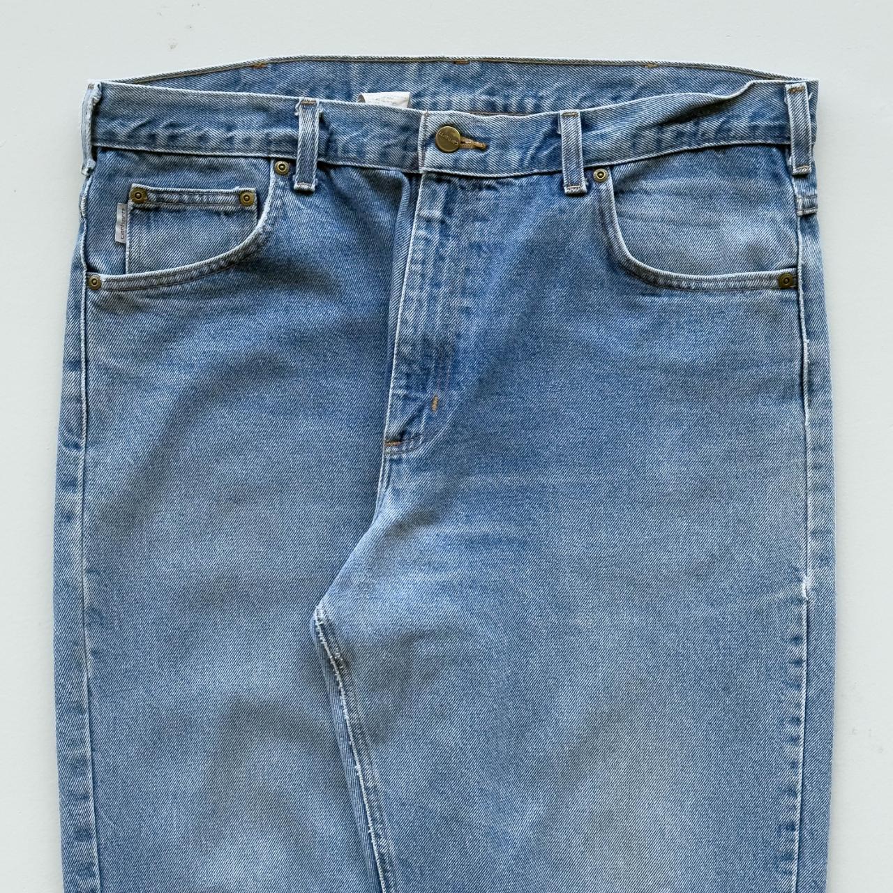 Blue Carhartt Denim 90's Vintage Jeans - 36” x 31”