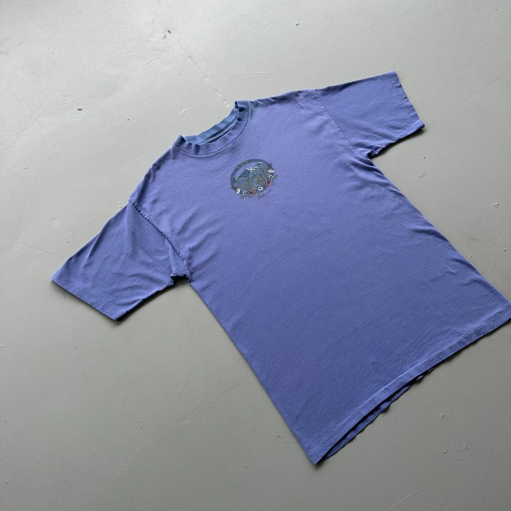 Faded Lilac Colarado Flowers / Mountain 90s Vintage T-shirt - Large