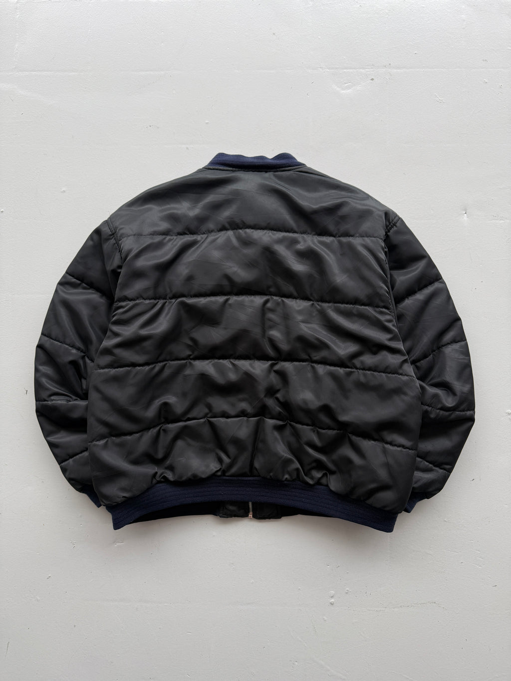 Black Street Life 90's Vintage Puffer Bomber Jacket - XL