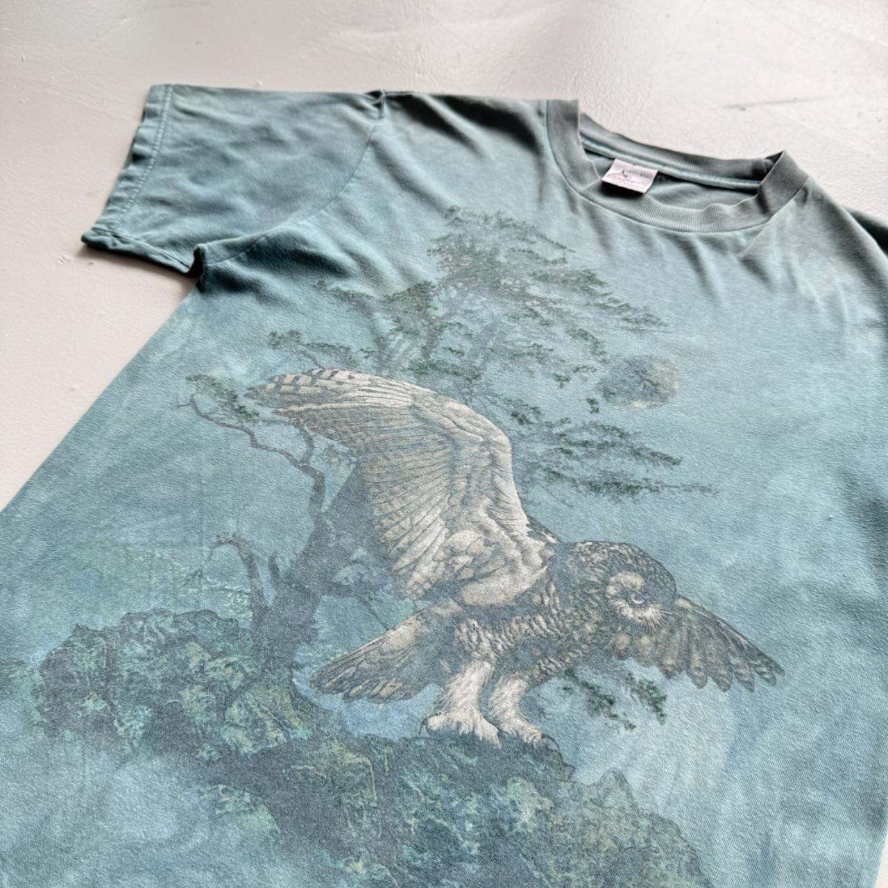 Blue Owl 90s Vintage Nature Graphic T-Shirt - Small