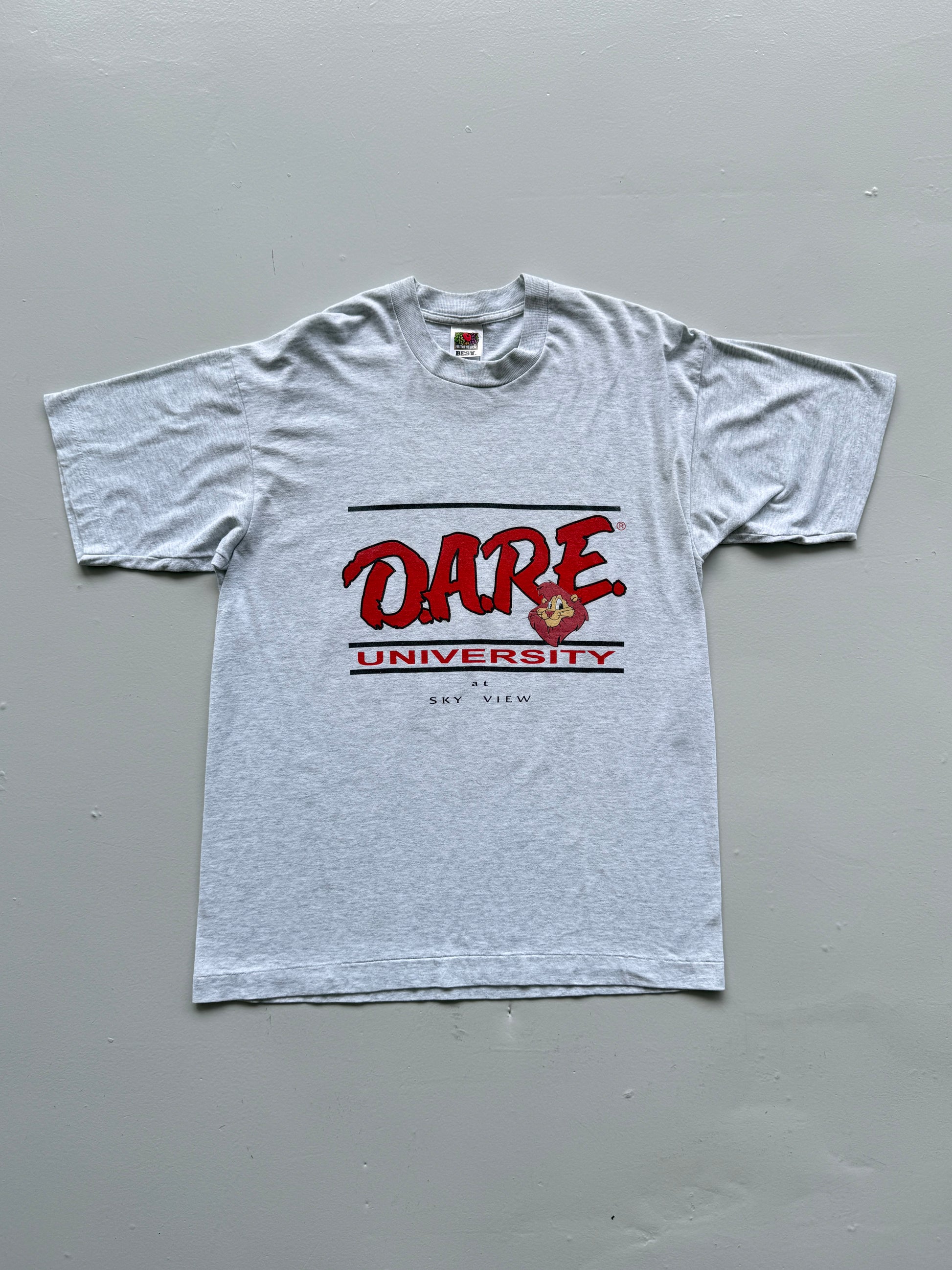 Grey Dare 90's Vintage Single Stitch Graphic T-Shirt - Large